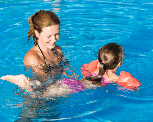 what age children swimming lesson uk